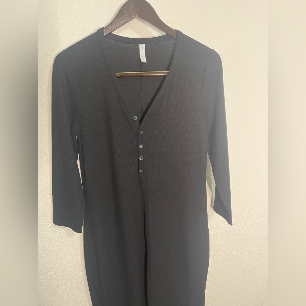 Athleta Wind Down Sleep Romper with Button Placket - image 4